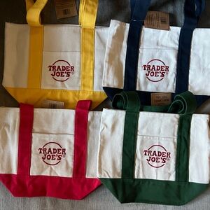Trader Joe's Mini Canvas Tote Bags